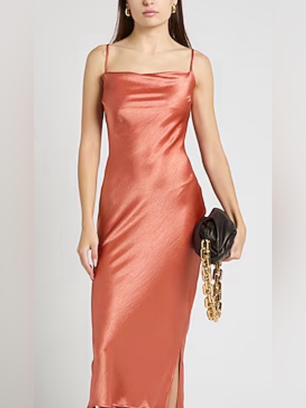 Express Satin Midi Dress